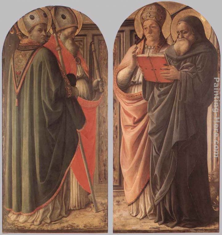 The Doctors of the Church painting - Fra Filippo Lippi The Doctors of the Church art painting
